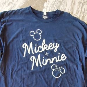 Disney Men's Mickey and Minnie T-Shirt New Size XL
